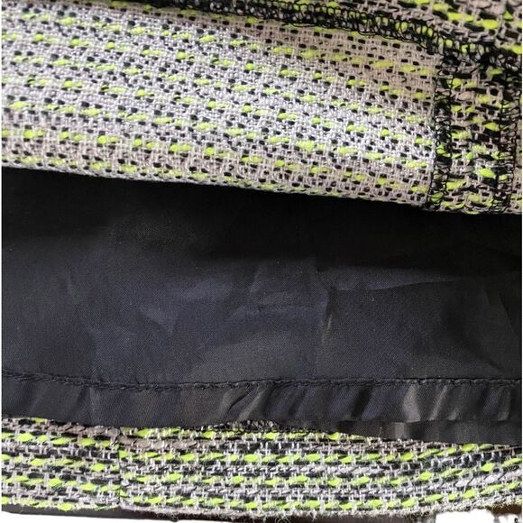 Halogen Neon and Black Tweed Woven Mini Skirt size 4 - Picture 7 of 11
